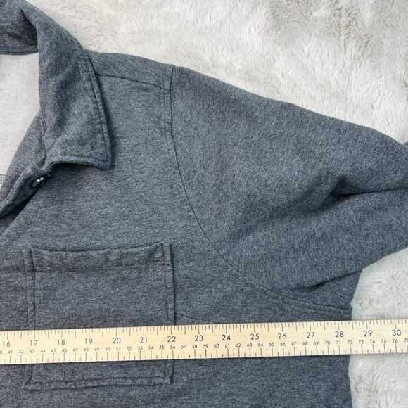 Torrid Shacket Jacket Womens Size 3 Gray Fleece Button Up Stretch Fall Pockets - Picture 6 of 9